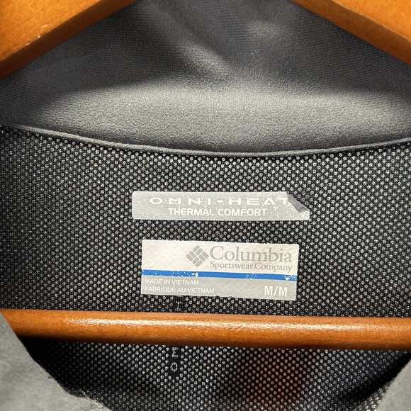 Columbia Omni-Heat Half Zip Mens (M) Black Pullover Jacket Thermal Oregon State - Picture 4 of 9